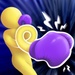 Le logo Curvy Punch 3d Icône de signe.