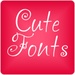 Le logo Cute Free Font Theme Icône de signe.