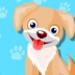 Logotipo Cute Puppy Care Icono de signo