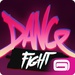 ロゴ Dance Fight 記号アイコン。