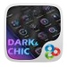 Le logo Dark Chic Golauncher Ex Theme Icône de signe.