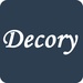 Logotipo Decoracion De Interiores Gratis Decory Icono de signo