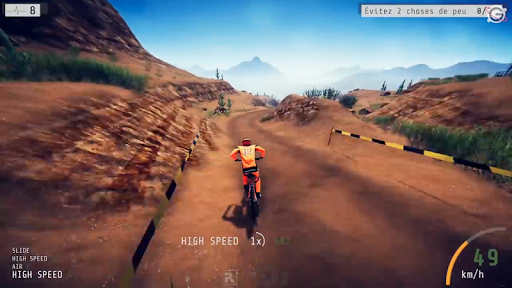Image 3Descenders Mountain Bike Downhill Bmx Racer Icône de signe.