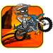 ロゴ Desert Motor Bike Crosse 記号アイコン。