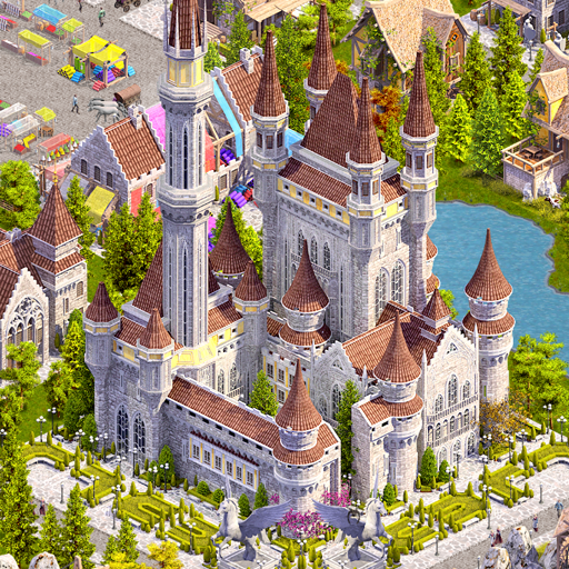 ロゴ Designer City Fantasy Empire 記号アイコン。
