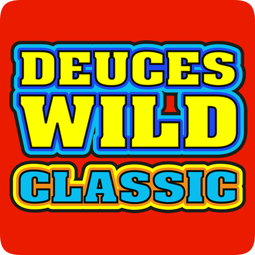 Le logo Deuces Wild Classic Casino Vegas Video Poker Icône de signe.