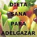 ロゴ Dieta Sana Para Adelgazar 記号アイコン。