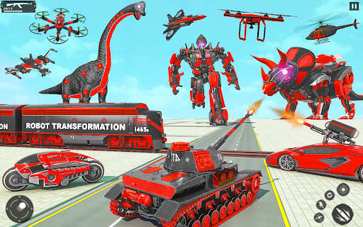 图片 1Dino Robot Car Transform Games 签名图标。