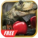 Logotipo Dinosaurs Free Fighting Game Icono de signo