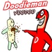 ロゴ Doodieman Voodoo 記号アイコン。