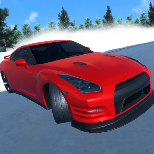 ロゴ Driving Drift Car Racing Game 記号アイコン。