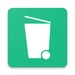 ロゴ Dumpster Recycle Bin 記号アイコン。
