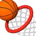 Le logo Dunk Hoop Icône de signe.