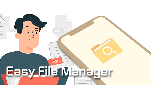 Image 0Easy File Manager Icône de signe.
