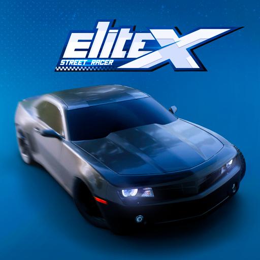 ロゴ Elite X Street Racer 記号アイコン。