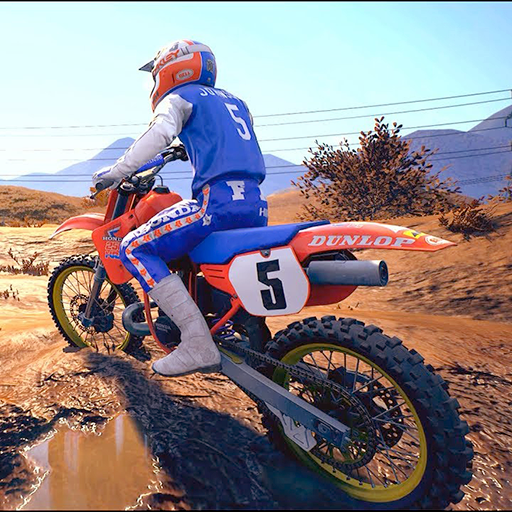 ロゴ Enduro Motocross Dirt Mx Bikes 記号アイコン。