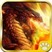 ロゴ Epic Defense Fire Of Dragon 記号アイコン。