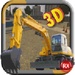 Le logo Excavator Simulator 3d Digger Icône de signe.
