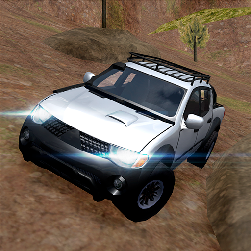 ロゴ Extreme Rally Suv Simulator 3d 記号アイコン。