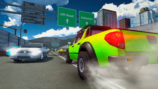 Image 0Extreme Rally Suv Simulator 3d Icône de signe.