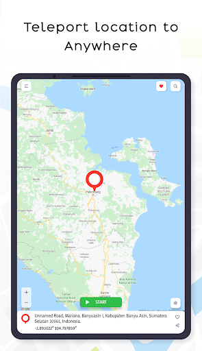 图片 9Fake Gps Location Changer App 签名图标。