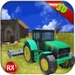 Le logo Farming Tractor Simulator 3d Icône de signe.