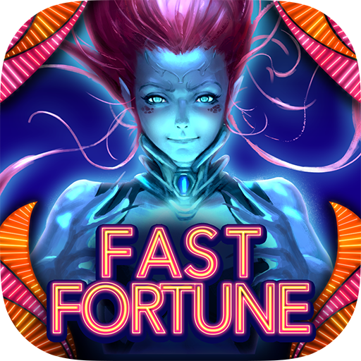 ロゴ Fast Fortune Slots Casino Game 記号アイコン。