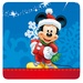 Le logo Feliz Navidad Con Mickey Icône de signe.