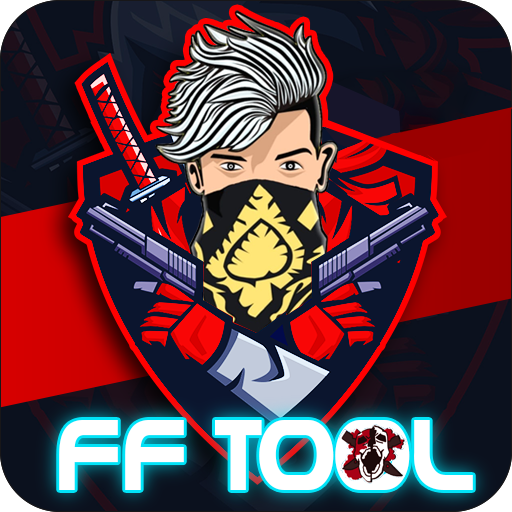 ロゴ FF Tools: Fix lag & Skin Tools, Elite pass bundles 記号アイコン。