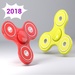 ロゴ Fidget Spinner 2018 記号アイコン。