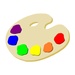 Le logo Finger Paint Icône de signe.