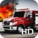 Le logo Fire Rescue Parking 3d Hd Icône de signe.