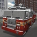 Logo Fire Truck Driving 3d Icon
