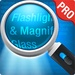 Logotipo Flashlight Magnifying Glass Icono de signo