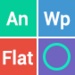Le logo Flatwp Theme Icône de signe.