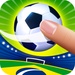 ロゴ Flick Soccer 記号アイコン。