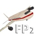 商标 Flight Simulator Fly Plane 2 签名图标。