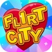 Le logo Flirt City Icône de signe.