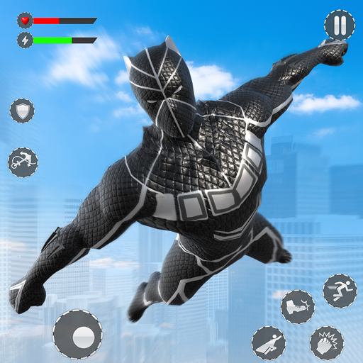 presto Flying Panther Hero City Crime Icona del segno.