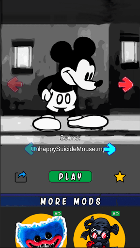 Image 6Fnf Mouse Mod Test Icône de signe.