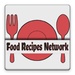 Le logo Food Recipes Netwok Icône de signe.