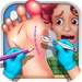ロゴ Foot Surgery Simulator 記号アイコン。