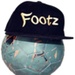 商标 Footz Futebol De Rua 签名图标。