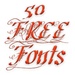 Logo Free Fonts 50 Pack 11 Icon