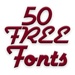 Logo Free Fonts 50 Pack 2 Icon