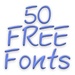 Logo Free Fonts 50 Pack 22 Icon