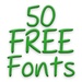 ロゴ Free Fonts 50 Pack 23 記号アイコン。