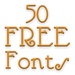 जल्दी Free Fonts 50 Pack 4 चिह्न पर हस्ताक्षर करें।