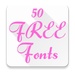 Logo Free Fonts 50 Pack 6 Icon