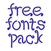 जल्दी Free Fonts Pack 13 चिह्न पर हस्ताक्षर करें।